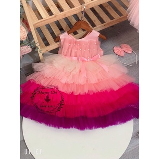 Váy công chúa Cầu vồng Siêu nổi Bật Size Đại 🌈🌈🌈 HuyenChi baby house❤️ Tặng kèm cài tóc