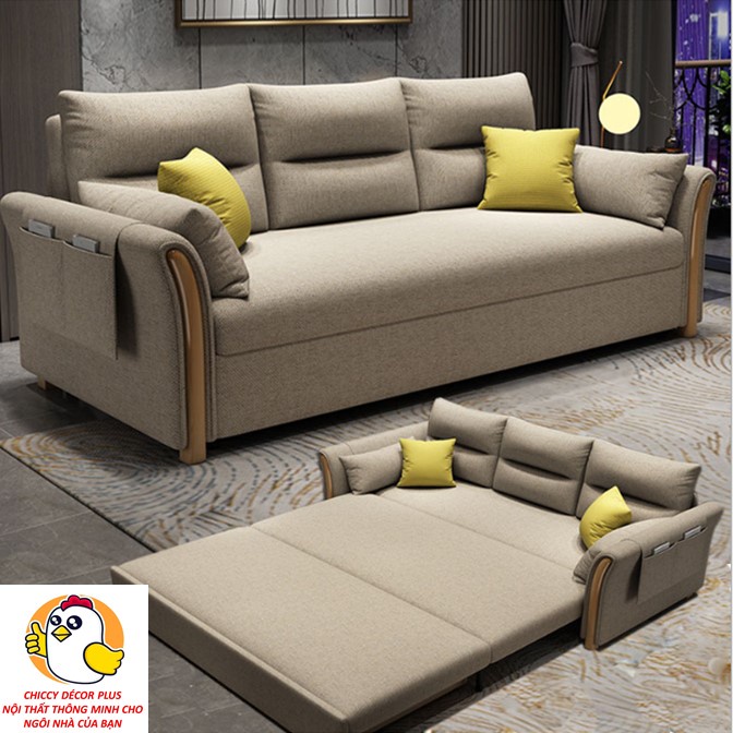 [HOT SALE] Giường Sofa gấp gọn, sofa giường đa năng có ngăn chứa đồ gấp gọn thành ghế, nệm bọt biển 