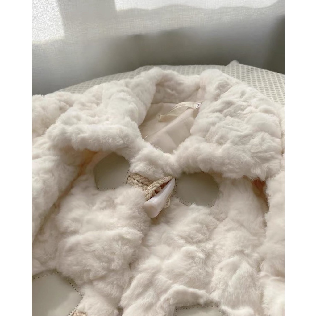 Áo khoác lông ulzzang mềm Đà Lạt phong cách Hàn Quốc