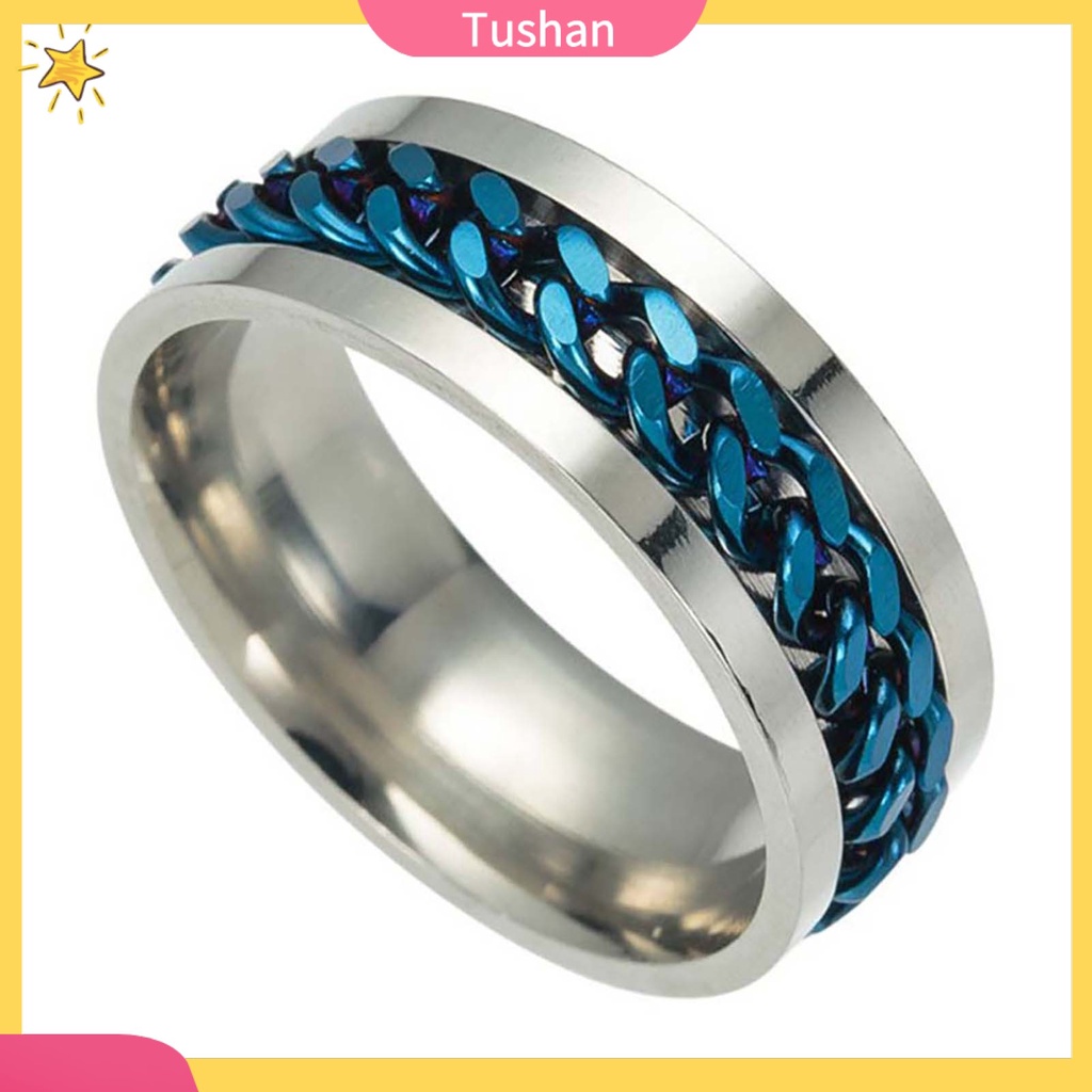 Nhẫn nam bằng thép không gỉ thời trang