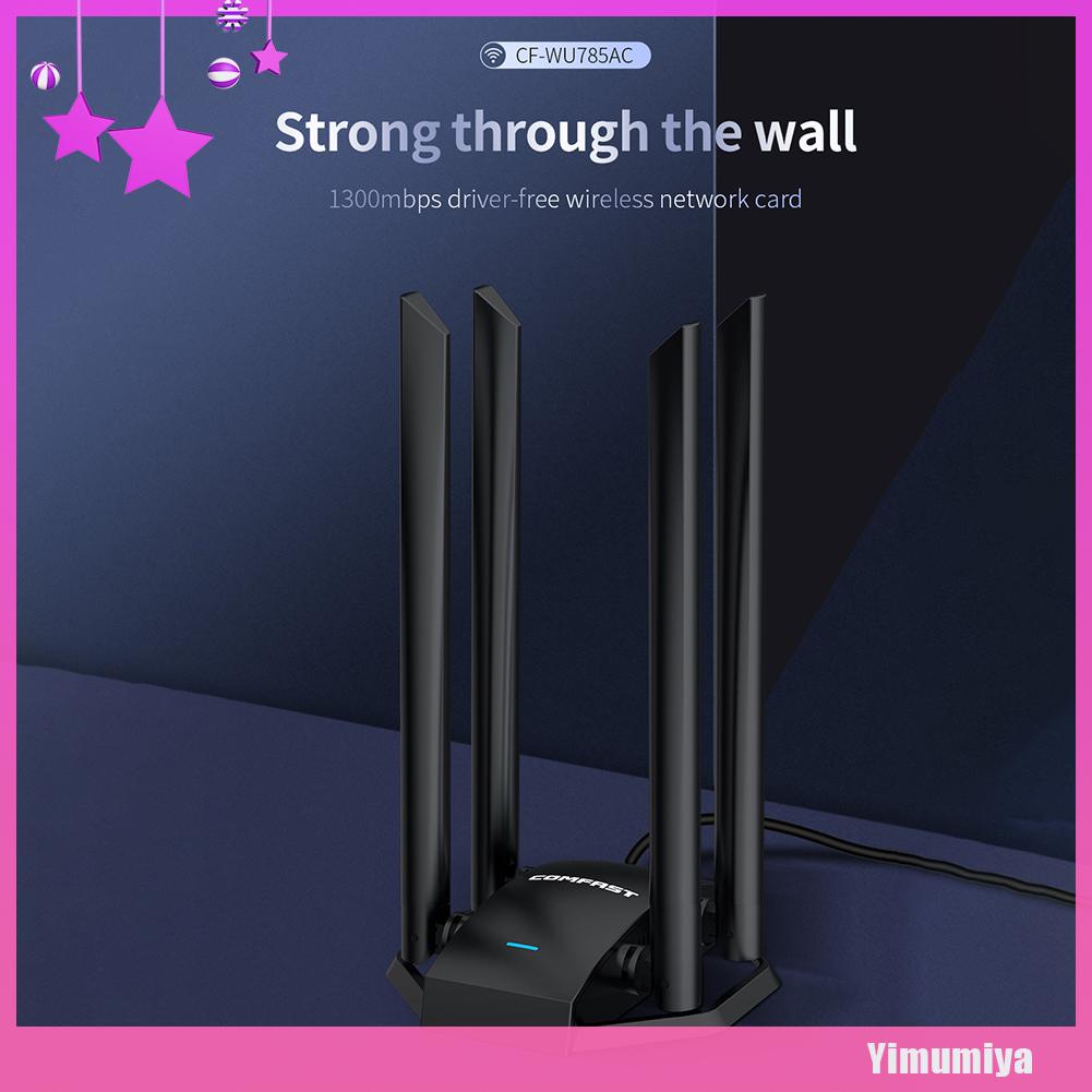 Thiết Bị Nhận Tín Hiệu Wifi Không Dây Comfast Cf-Wu785Ac 1300m Usb 3.0 4 Ăng Ten | BigBuy360 - bigbuy360.vn