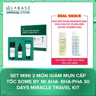 Set mini 3 món giảm mụn cấp tốc Some By Mi AHA- BHA-PHA 30 Days Miracle Travel Kit - Hàng Nhập Khẩu