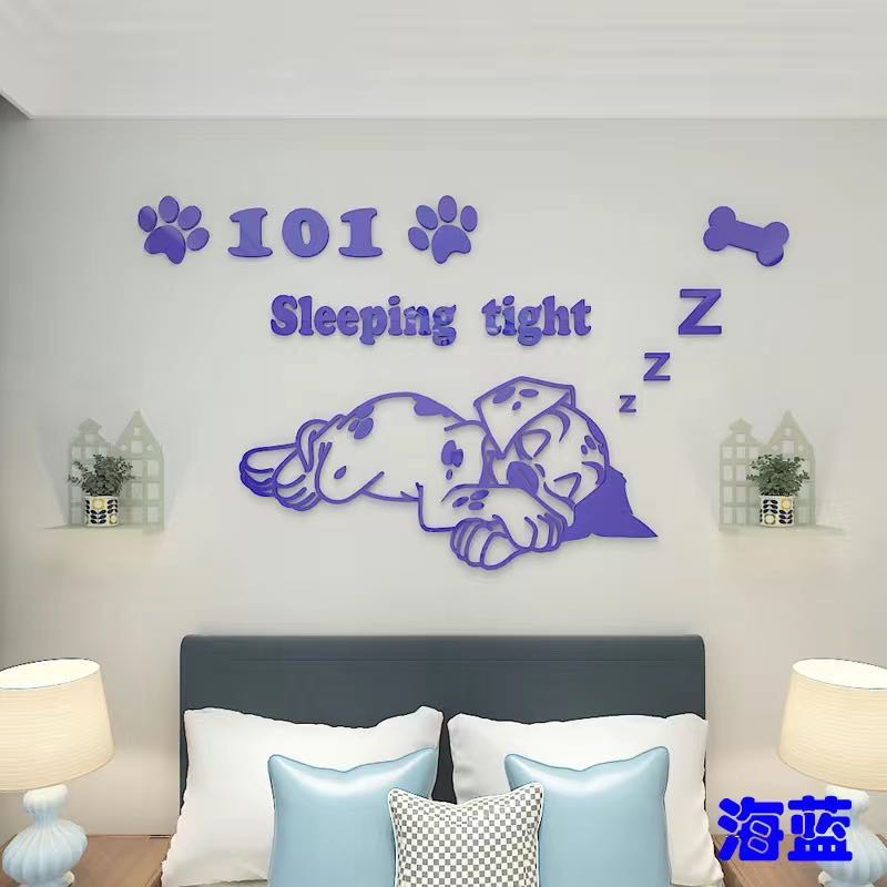 Sticker dán tường trang trí hình cún Snoopy 3D đáng yêu cho phòng trẻ em