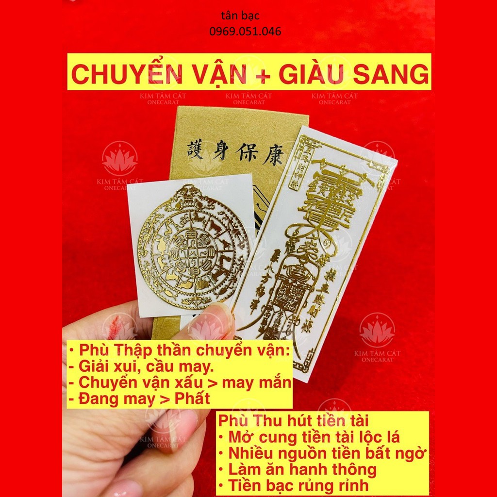 phong thủy tốt , miếng dán điện thoại , ipad , xe , để trong ví , két , có quý nhân phù trợ | BigBuy360 - bigbuy360.vn