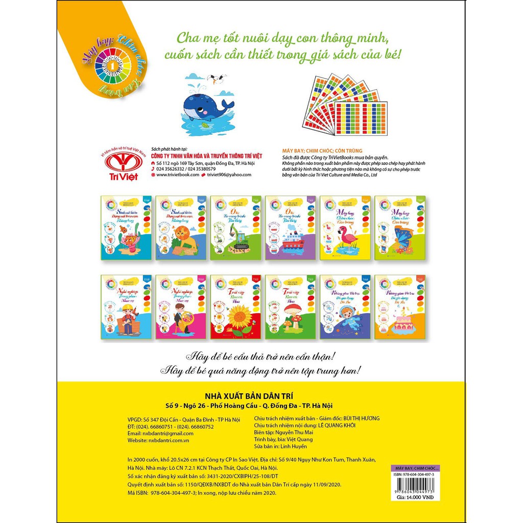Sách - Combo Tô Màu Theo Từng Bước - Máy Bay, Chim Chóc, Côn Trùng T1+2