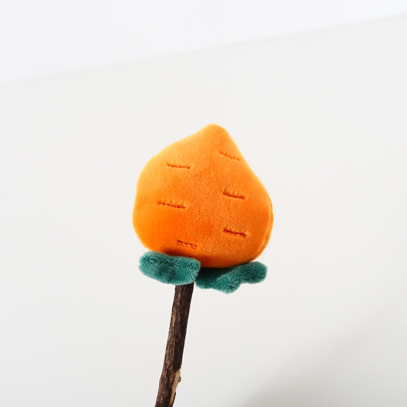 Đồ chơi nhồi bông hình kẹo mút/ dâu tây/ hình hoa làm sạch răng cho mèo