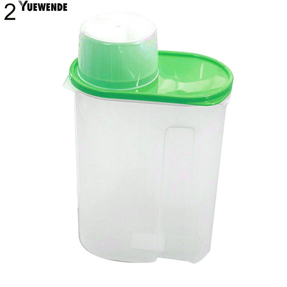 Hộp đựng ngũ cốc / gạo bằng nhựa tiện dụng 1.9/2.5L