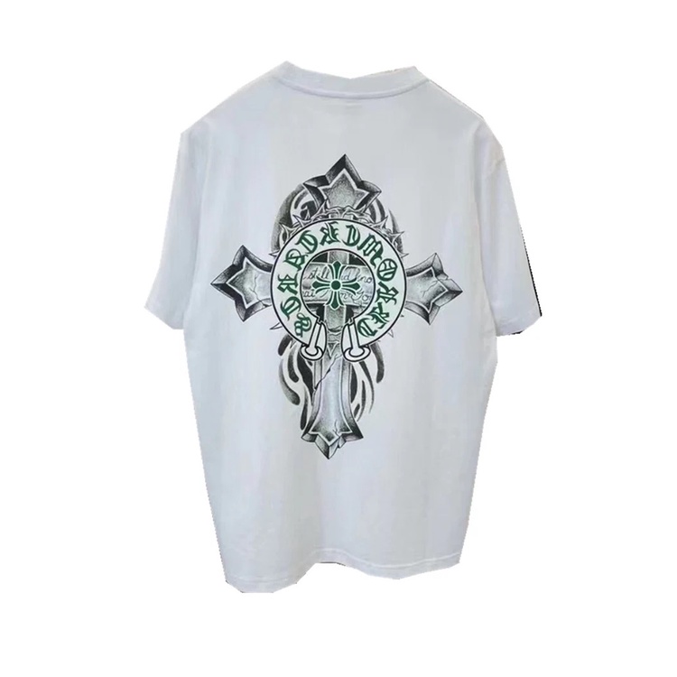 Áo Thun Tay Ngắn Dáng Rộng In Chữ Chrome Hearts Chrome Hearts Cá Tính Hợp Thời Trang Cho Nam Và Nữ