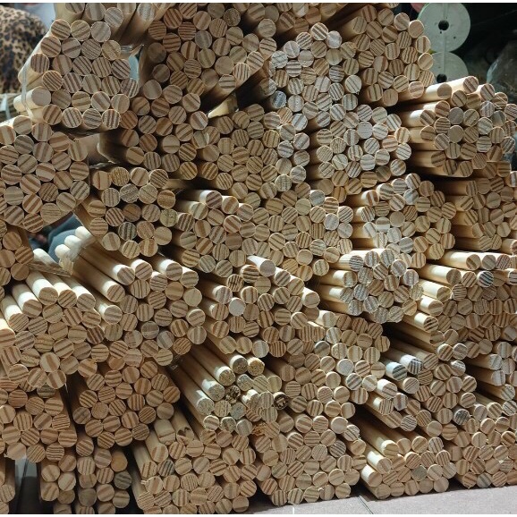 Thanh gỗ tròn, thanh gỗ thông tròn, phi 25 dài 100cm, treo rèm, dựng lều, làm macrame, làm mô hình, decor, handmade, DIY