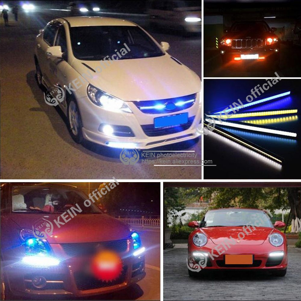 Đèn Led DRL 14CM 17CM Siêu Sáng Cho Xe Hơi