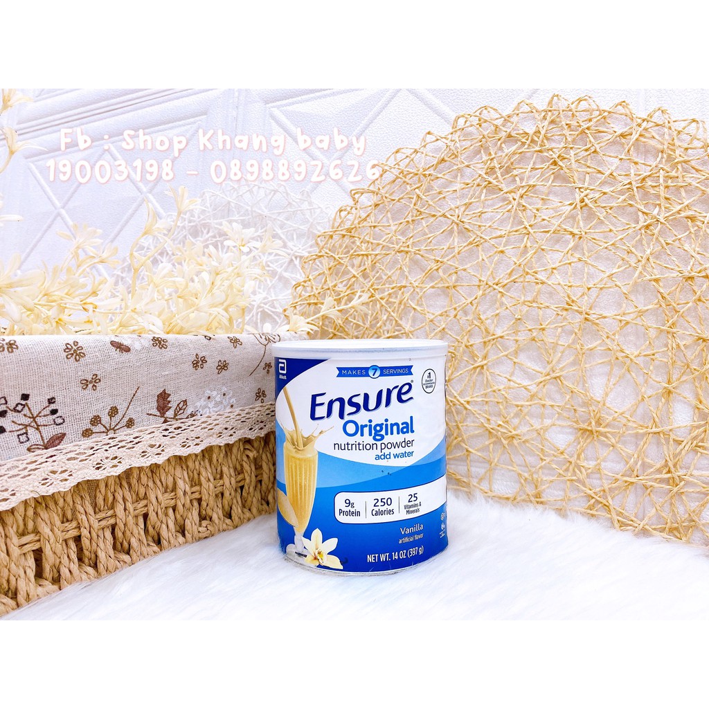 Sữa Bột Ensure Mỹ Orginal Nutrition Powder 397g