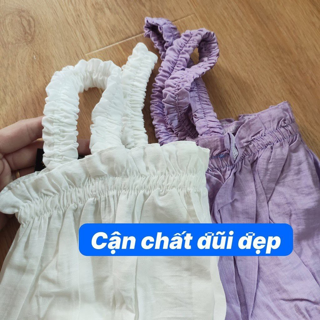 Áo Dây Thun Nữ Viền Bèo 2 Màu VaTi shop