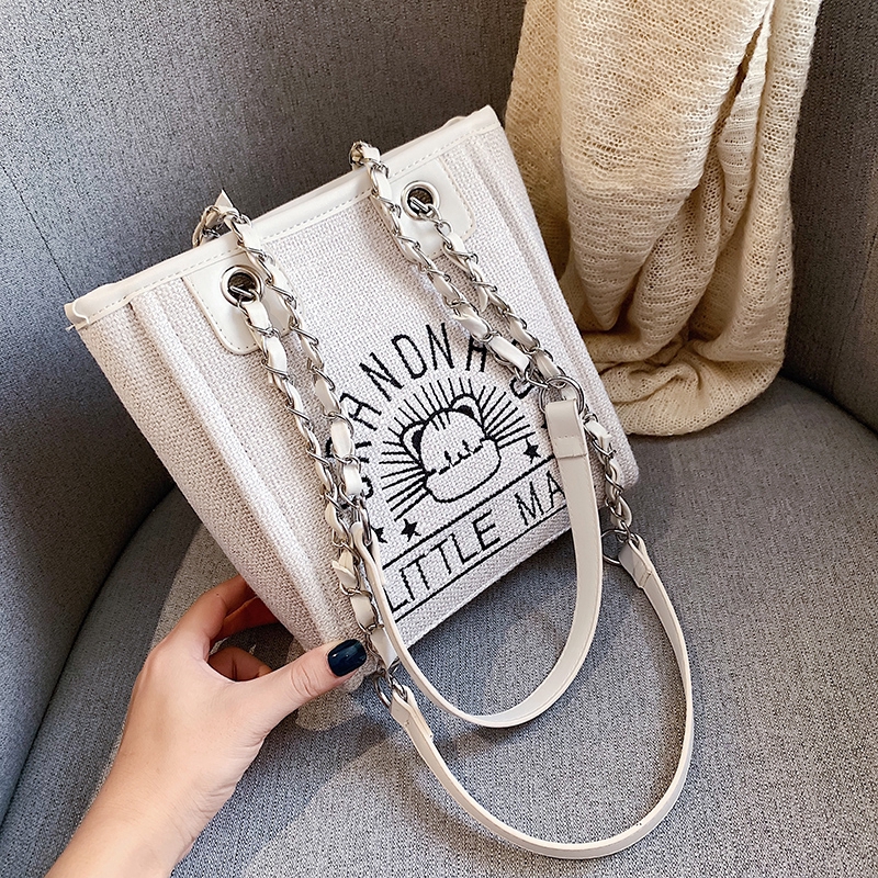 Túi xách IELGY vải canvas đeo vai thời trang mùa hè