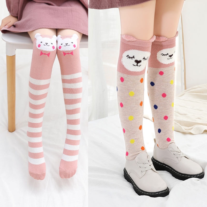 Đặc sắc Cô Gái Trên Đầu Gối Mùa Thu Và Mùa Đông Đùi Vớ Trẻ Em Hình Hoạt Hình Dễ Thương Cho Bé, Vớ Mùa Xuân Và Mùa Thu, Sinh Viên Đống 7dTX