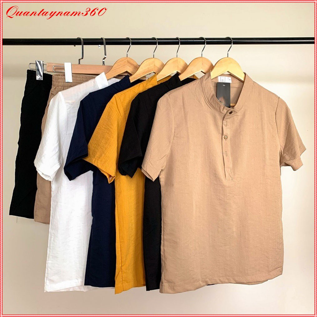 Bộ Quần Áo Đũi Nam chất vải đũi thái loại dày bộ đồ nam vải đũi cao cấp | BigBuy360 - bigbuy360.vn