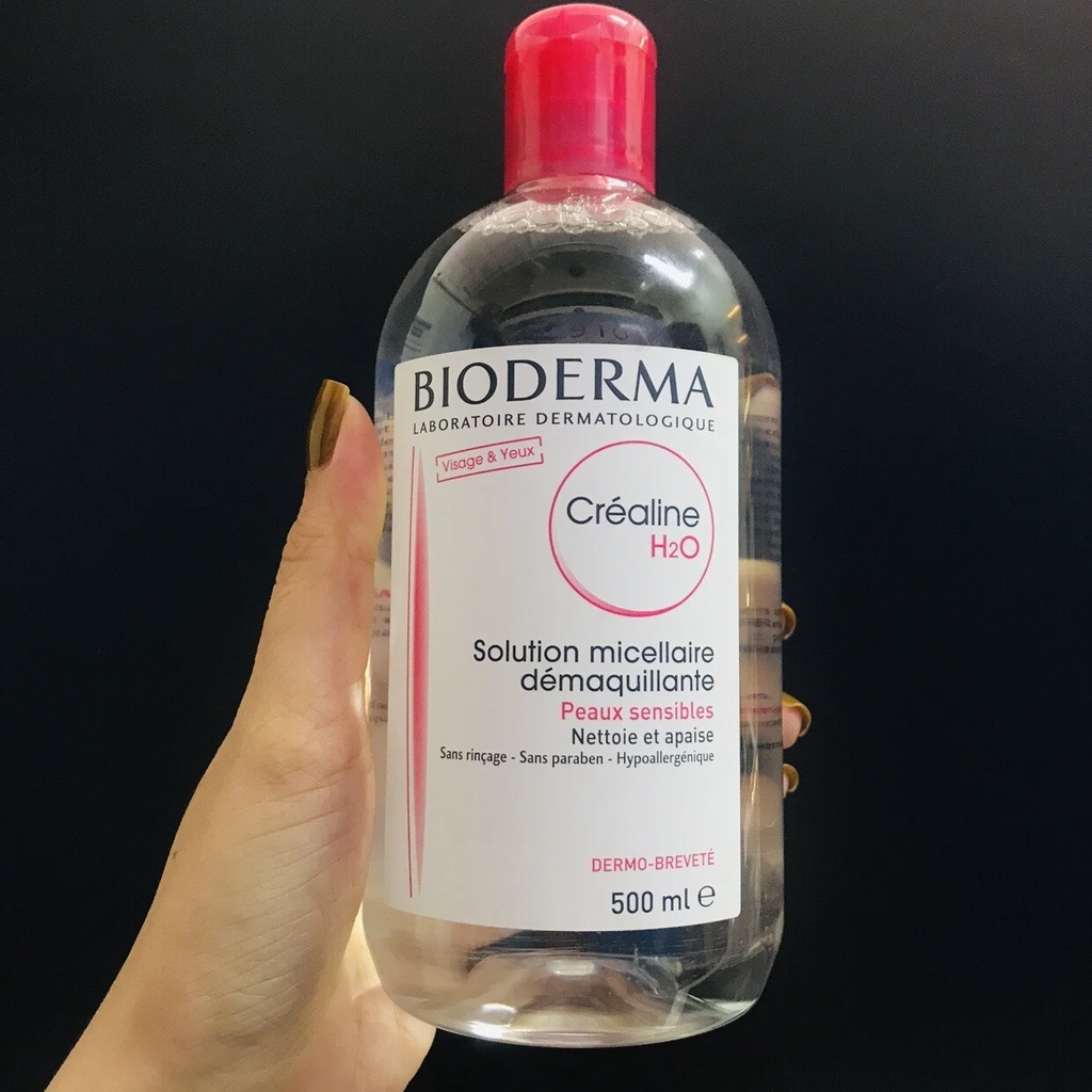 Nước Tẩy Trang Bioderma H2O Solution Micellaire Cho Da Dầu Mụn Da Khô 500ml