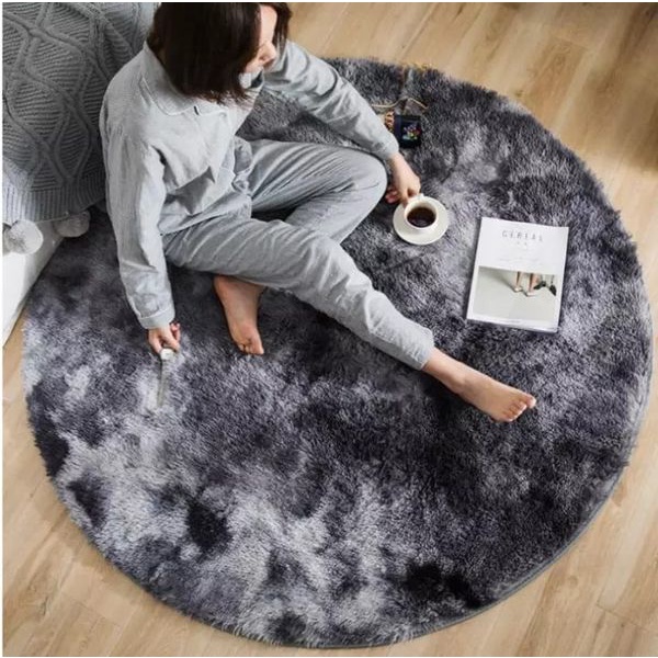 [Siêu Phẩm] Thảm Lông Lót Sàn Nhà Phòng Khách Tròn