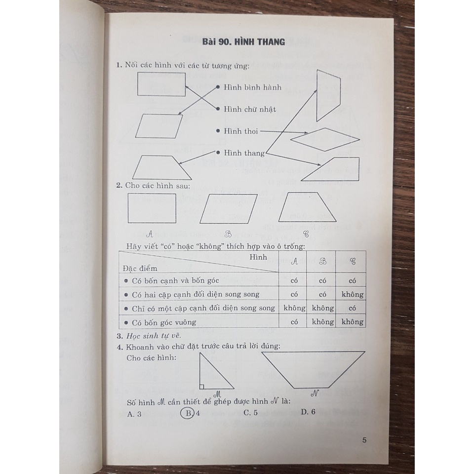 Sách – Giải vở bài tập toán 5 – Trần Hải Yến