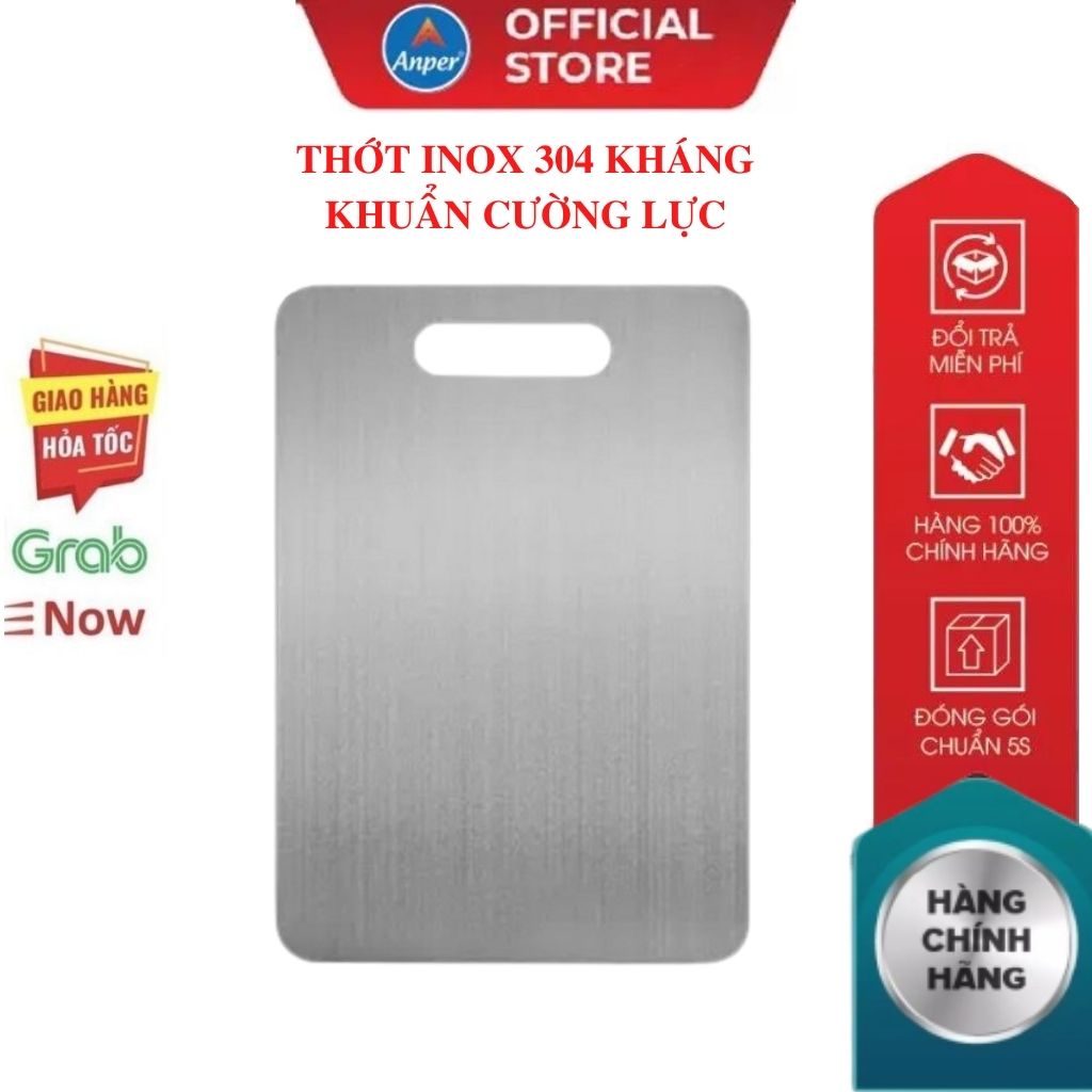 THỚT INOX 304 CAO CẤP SIZE LỚN Kháng Khuẩn Cường Lực