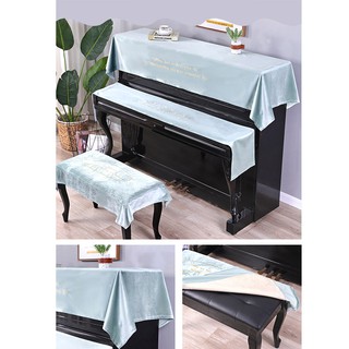 khăn phủ đàn piano vải nhung lụa cực sang