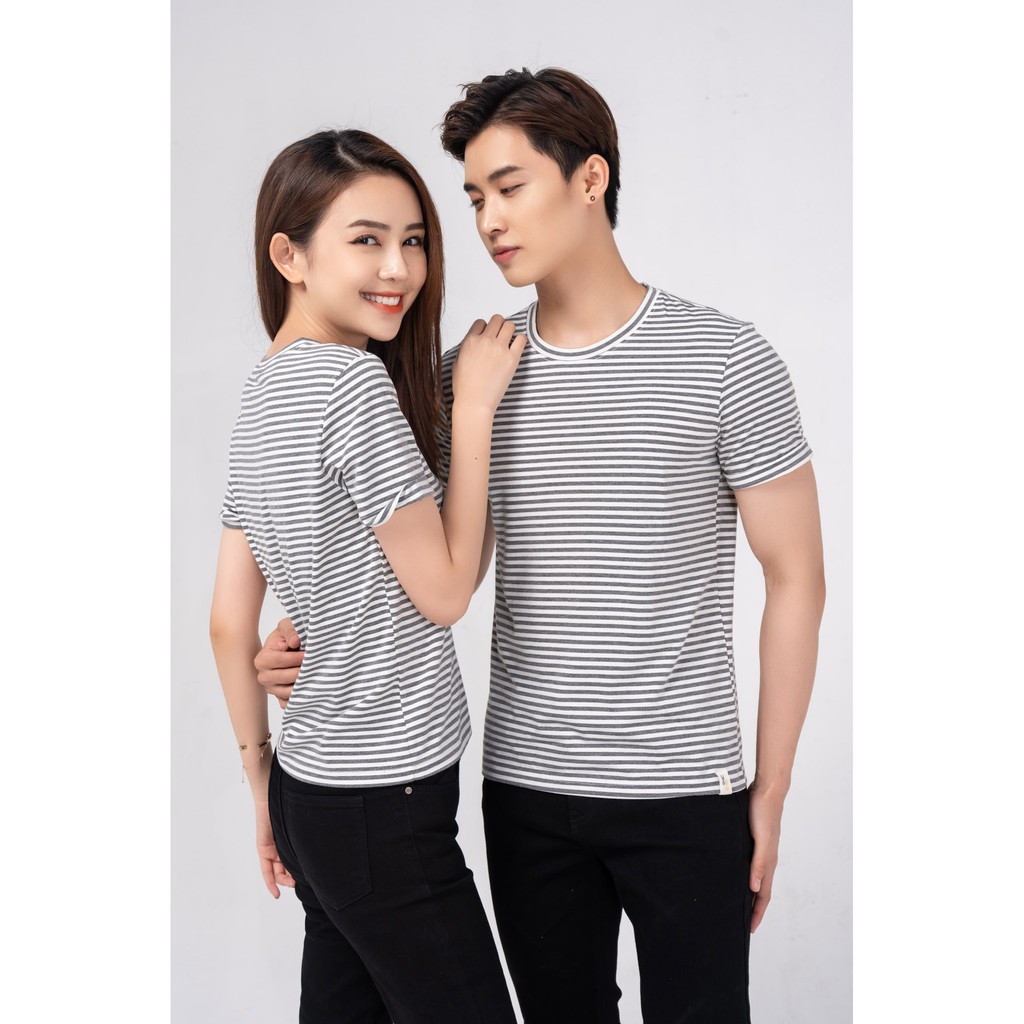 Áo phông Yody nữ kẻ ngang lơ vê mềm mịn PPN4260 | BigBuy360 - bigbuy360.vn