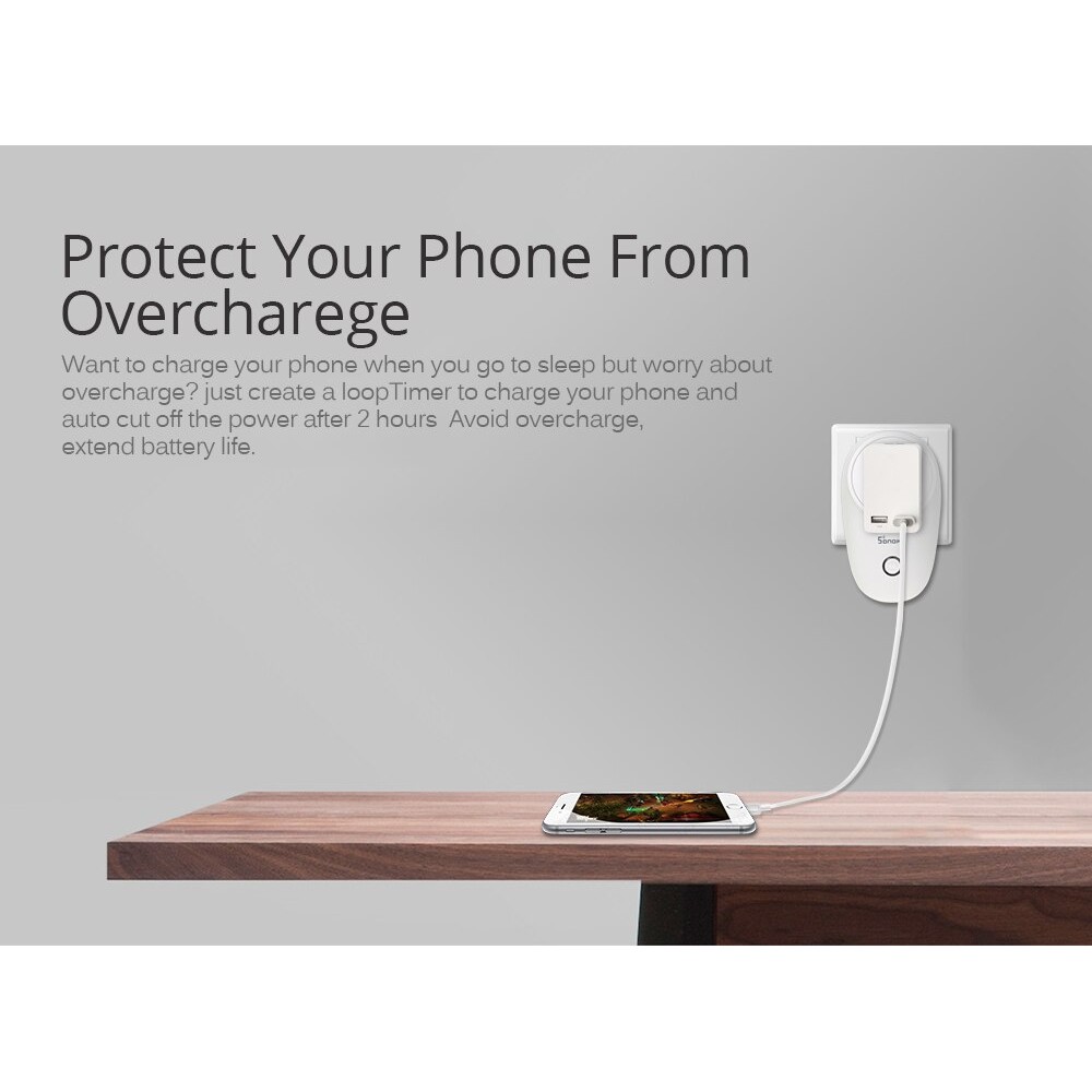 Phích cắm WiFi thông minh Sonoff S26 CN