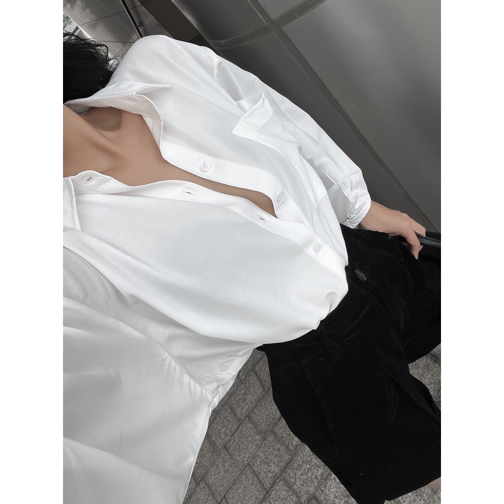 Áo sơ mi oversized Boyfriend – Narcotics