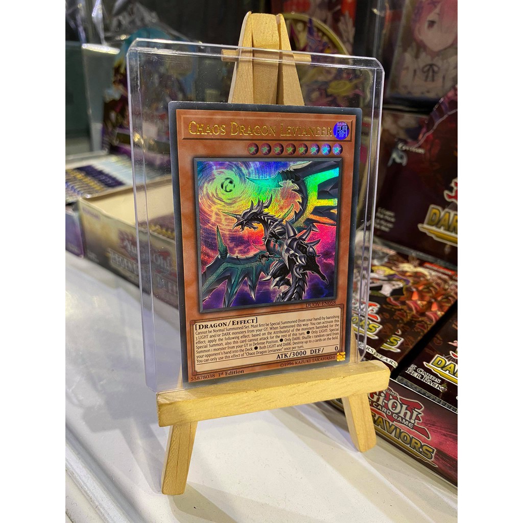 [ Dưa Hấu Yugioh ] Lá bài thẻ bài Chaos Dragon Levianeer - Ultra Rare - Tặng bọc bài nhựa bảo quản