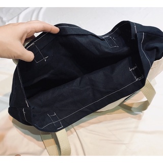 Túi Si Vải Trắng đen new 95%