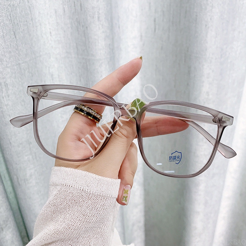 Mắt Kính Gọng Vuông Oversize Chống Bức Xạ Ánh Sáng Xanh TR90 Phong Cách Hàn Quốc