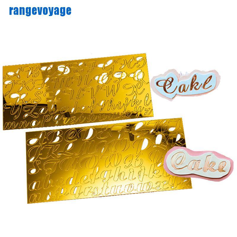 Khuôn Làm Bánh Hình Chữ Cái Từ Acrylic DIY