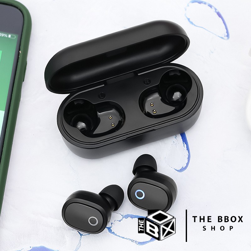 Tai nghe bluetooth 5.0 True Wireless Mozard TS13 sành điệu, màu đen cá tính