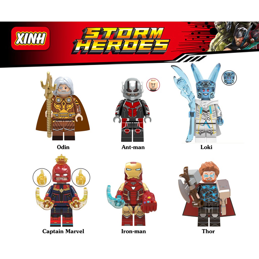 Minifigures nhân vật Super Heroes Marvel