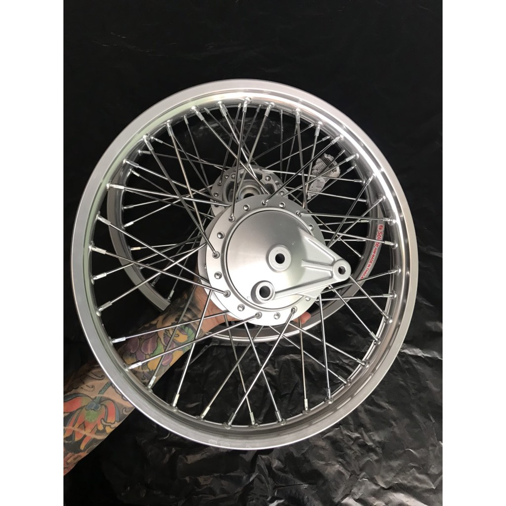 Bộ đùm wave s 110 zin trước đĩa sau thắng đùm vành nhôm căm crom loại 1 chất lượng thái lan kèm má đùm sau gắn như zin
