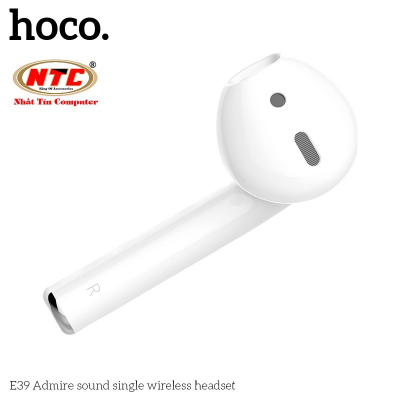 Tai nghe bluetooth nhét tai Hoco E39 Admire sound single V5.0 (Trắng) - Hãng phân phối chính thức