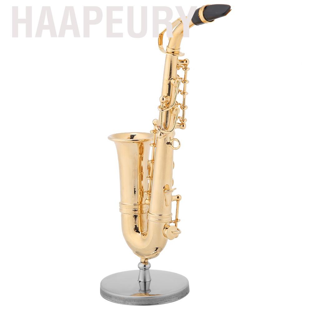 ALTO Kèn Saxophone Mini Mạ Vàng Kèm Giá Đỡ Trang Trí
