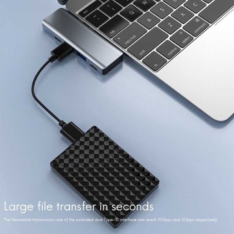 Hub Chuyển Đổi USB Type C Sang HDMI MST 4K USB C Cho Macbook Pro Air Apple