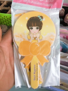 Gương Dễ Thương Mini Kèm Lược