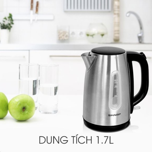 Bình đun siêu tốc SHARP EKJ-17VSS-ST(1.7L)-Hàng Chính Hãng