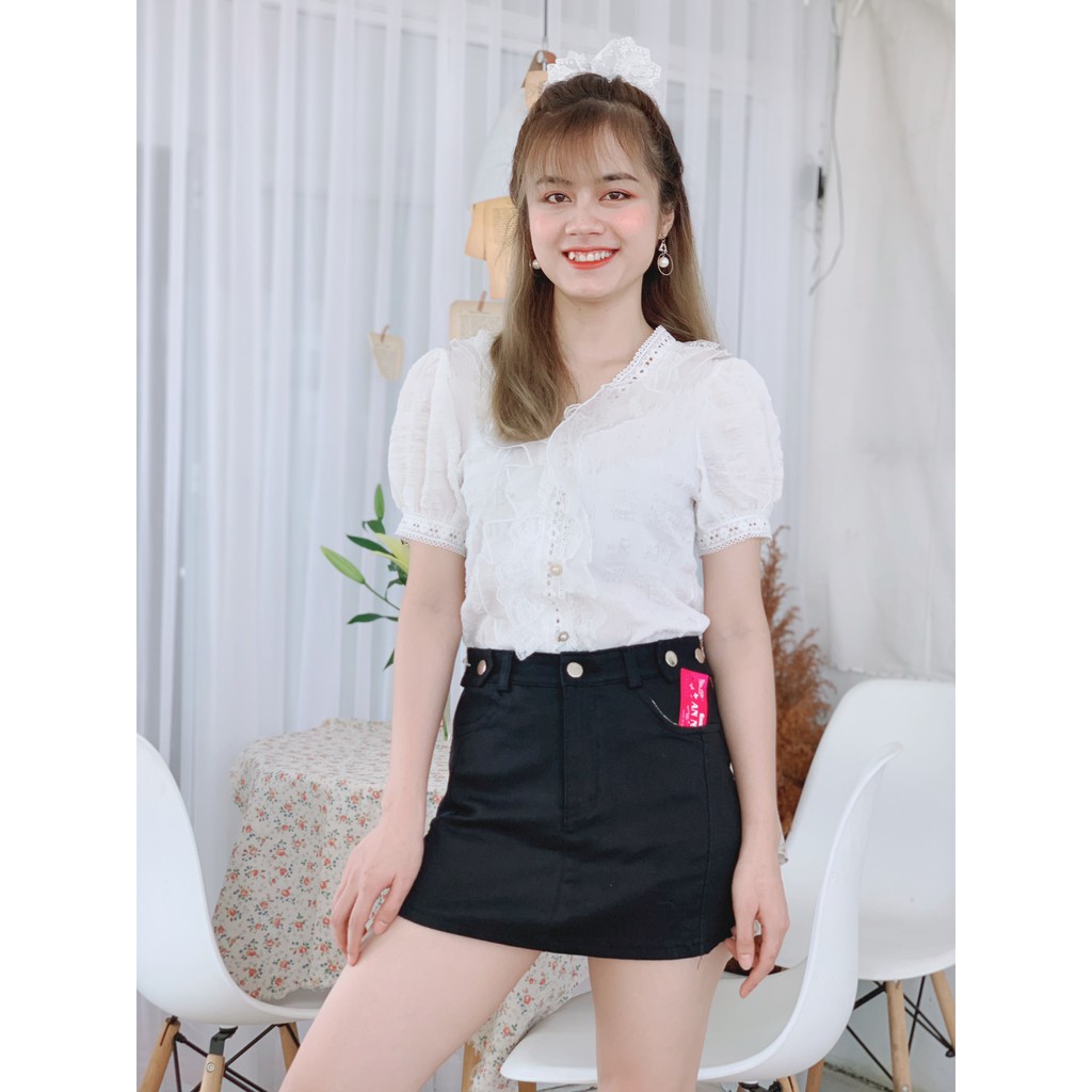 Quần giả váy kaki co dãn