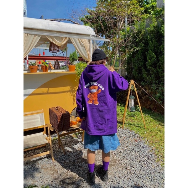 Áo Hoodie TEDDY THE BAD GOD Unisex Simple Cool - Size M L XL nam nữ mặc được