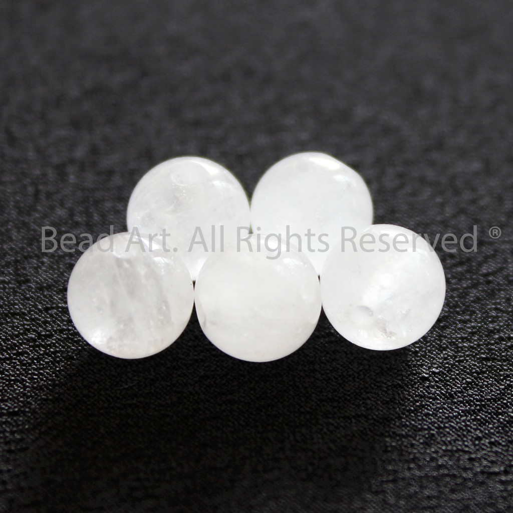 T.A Trắng  Tự Nhiên ~6MM  Phối Vòng Tay, Chuỗi Hạt, Trang Sức S42