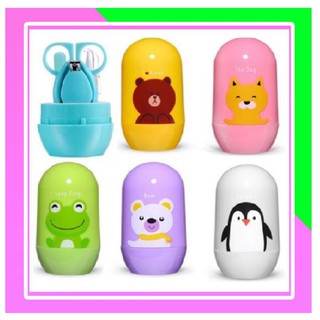 Bộ bấm móng trẻ em 4 chi tiết Bộ bấm móng trẻ em 4 chi tiết hộp tròn Thỏ ngổ ngáo Official