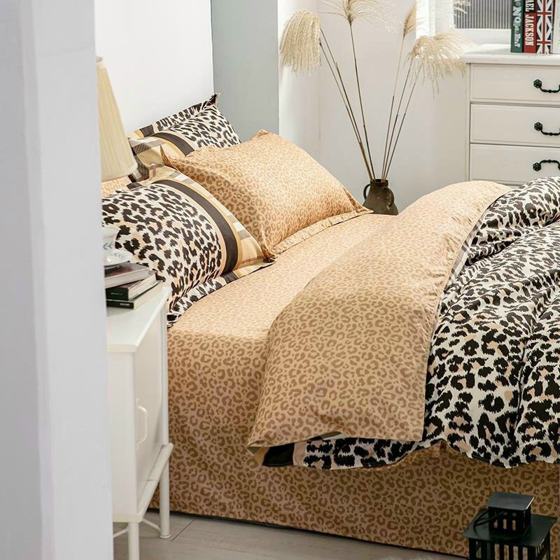 Bộ cotton poly hàn quốc Bo Decor 4 món đủ kích thước bao kẻ