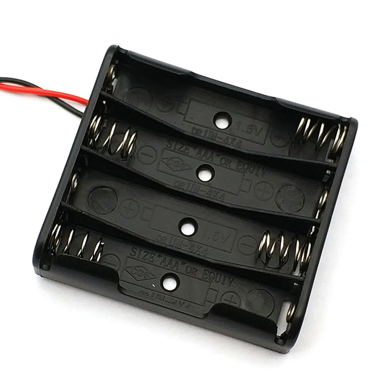 Hộp Nhựa Đựng Pin AAA 1 Cái 3 / 4 Ngăn Kèm Dây Cáp