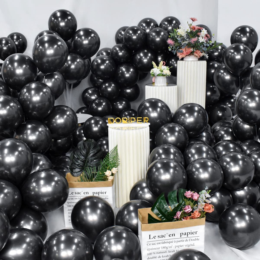 10 Bong Bóng 10 INCH Bằng Latex Mạ Chrome Trang Trí Tiệc Sinh Nhật