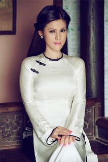 Vải áo dài phi bóng trơn