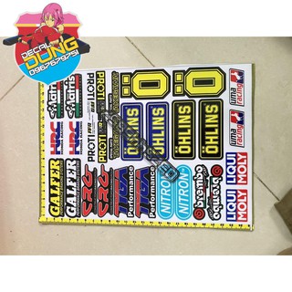 Set logo nhãn hiệu đồ chơi xe máy