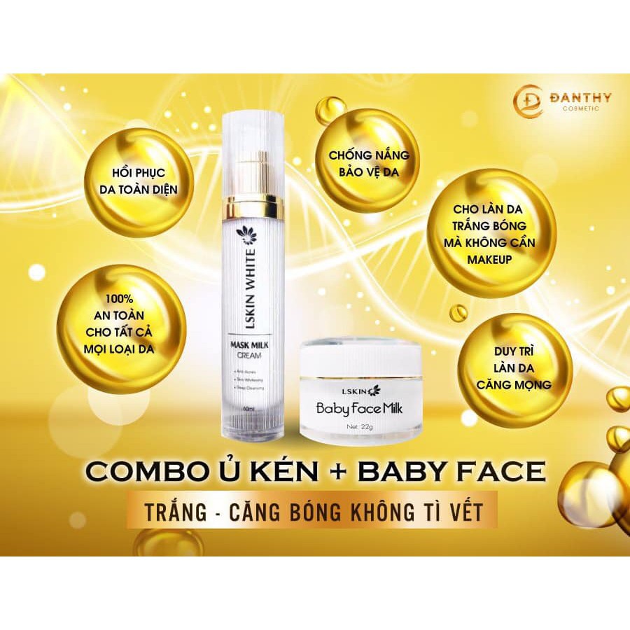 Combo ủ kén tằm+ baby face milk(baby face thay thế lodas)