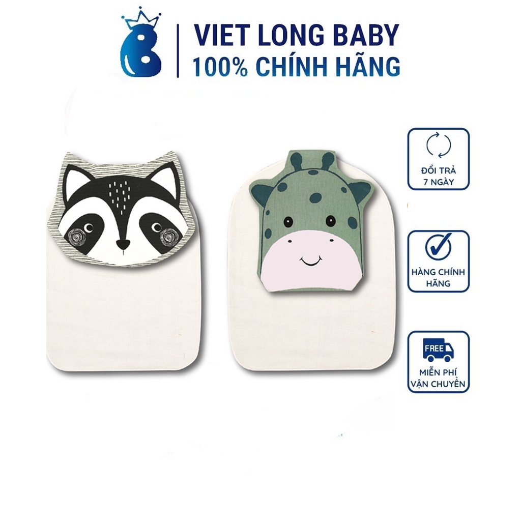 Combo 2 khăn thấm mồ hôi 4 lớp cho bé